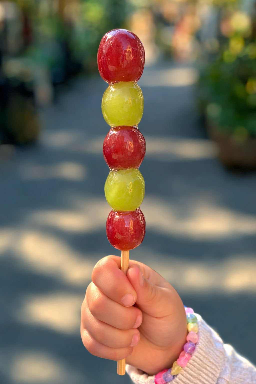 Grape Turtle Shell Crunch - - Tanghulu Style