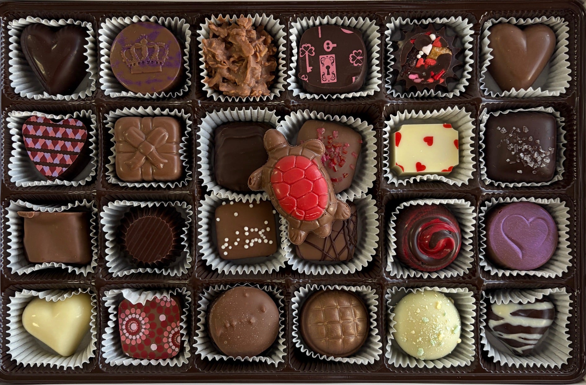 25-Count Assortment – Painted Turtle Chocolatier