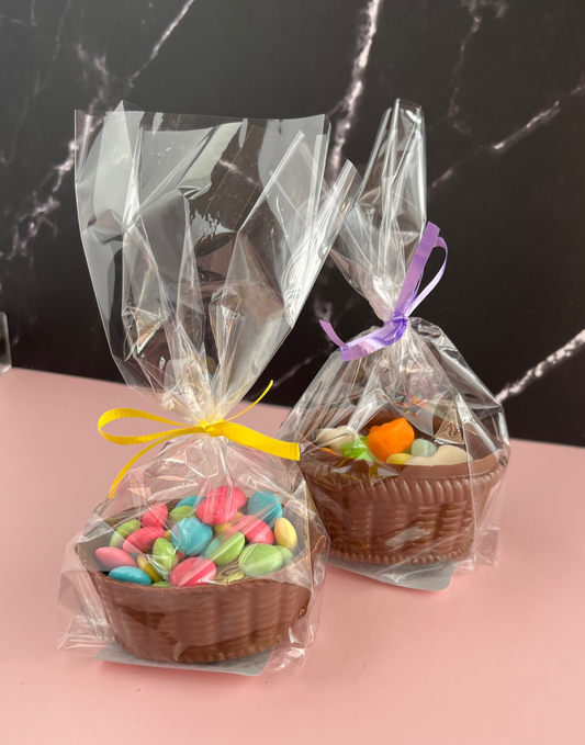 Candy Filled Chocolate Baskets image 0